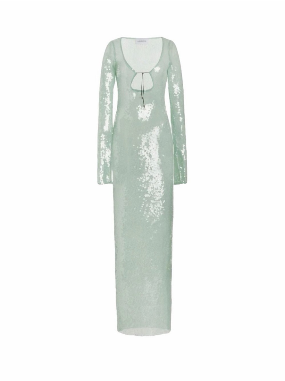 16Arlington Sequin Mint Green Long Sleeve Maxi Dress